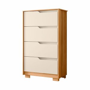 DRESSER, SOLE, 4 DRAW O/WHT