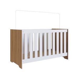 Multiporpose Crib 3 in 1 Aconchego Line - White/Nogal Manchester