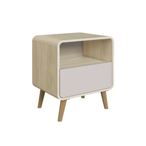 Bedside table - 1 drawer OAK Araguaia/Bege Dunas