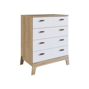 Chest with 4 Drawers - White/Itapuã